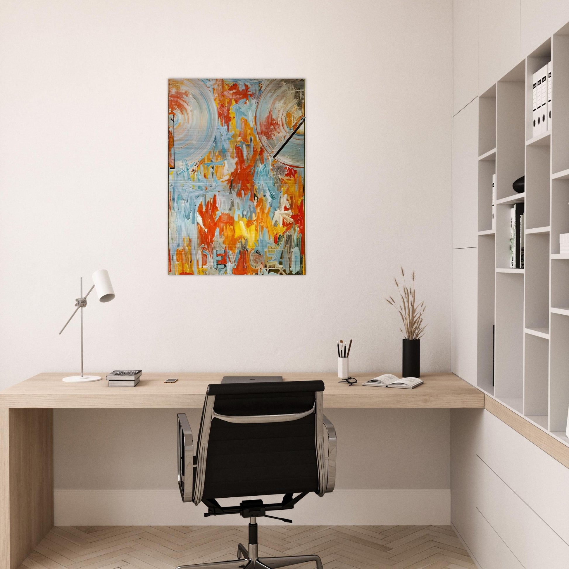 DEVICE - Jasper Johns Brushed Aluminum Print - 70x100 cm / 28x40 inches | Jasper Johns Aluminum Print | Jasper Johns Prints