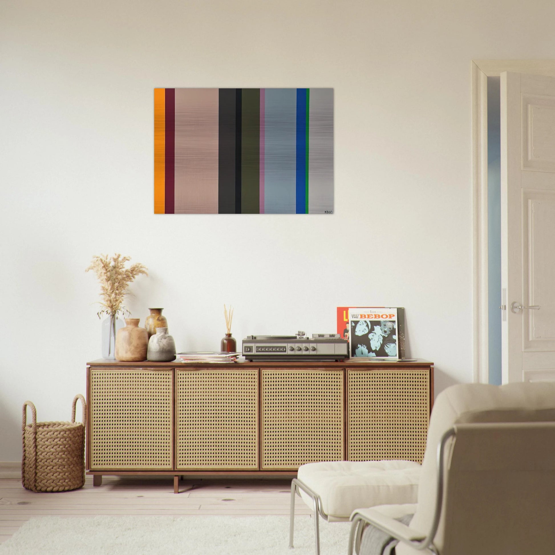 V.S. - 1960 - Karl Benjamin Brushed Aluminum Print - 70x100 cm / 28x40 inches | Karl Benjamin Aluminum Print | Karl Benjamin Prints