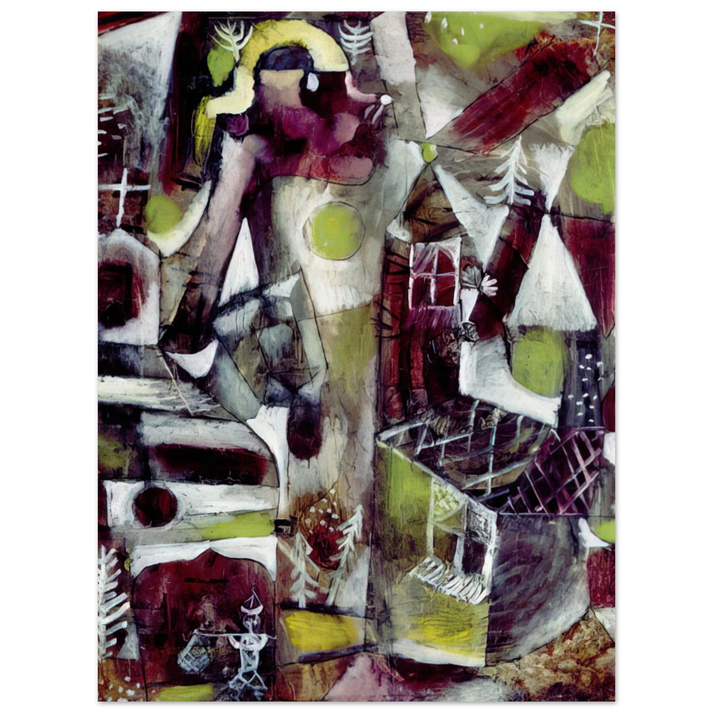 Paul Klee - SWAMP LEGEND 1919  75x100 cm / 30x40inches Fine Art Poster