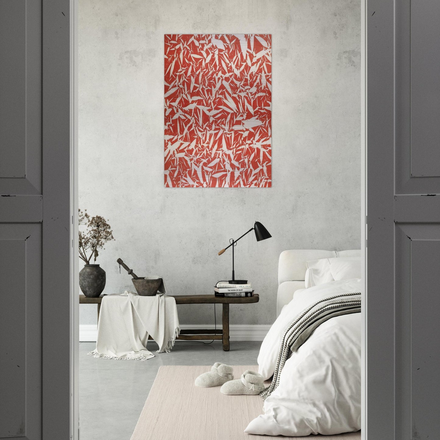 Study - 1969 - Simon Hantai Brushed Aluminum Print - 70x100 cm / 28x40 inches | Simon Hantai Aluminum Print | Simon Hantai Prints