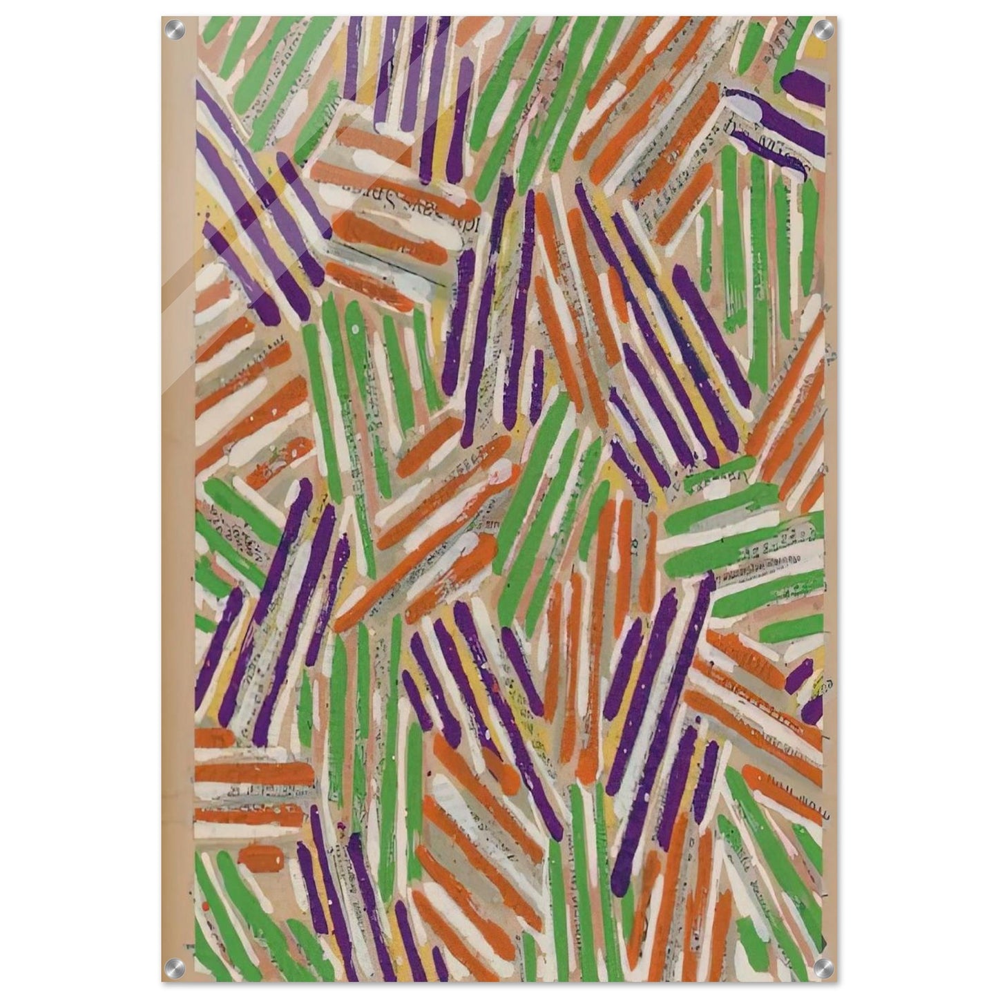 UNTITLED ULAE S13 - Jasper Johns Acrylic Print - 70x100 cm / 28x40″ inches