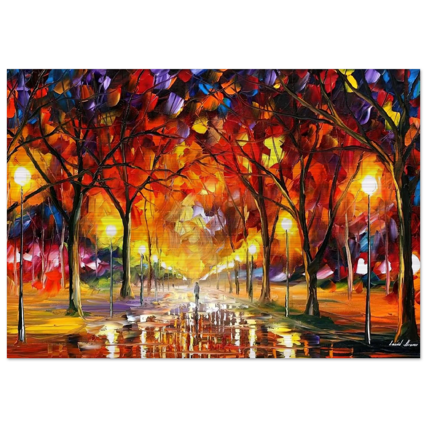 Leonid Afremov - Leonid Afremov Brushed Aluminum Print - 70x100 cm / 28x40 inches | Leonid Afremov Aluminum Print | Leonid Afremov Prints