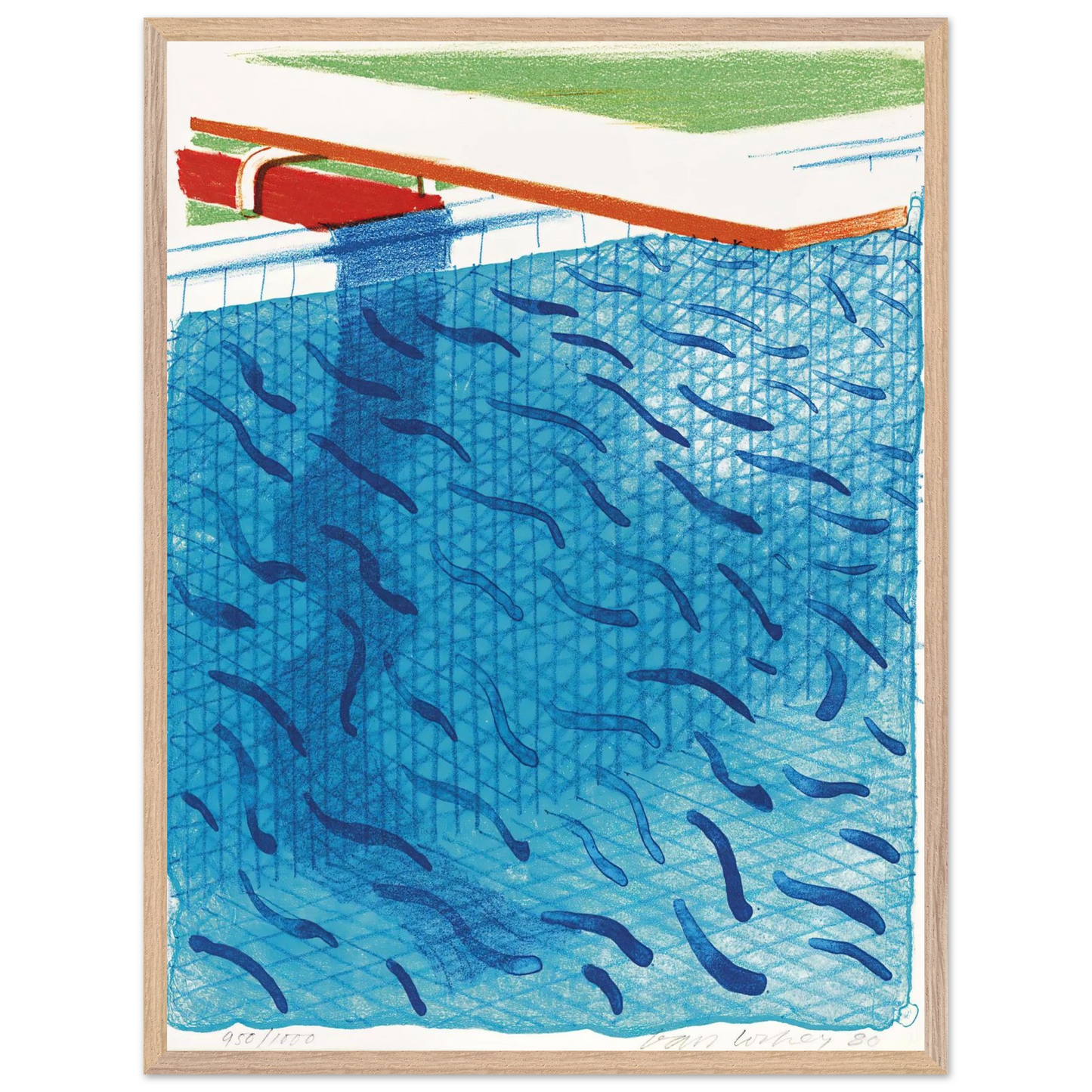 David Hockney - David Hockney Wall art - 20x50 cm / 8x20 inches - Fine Art Poster-canvas - -