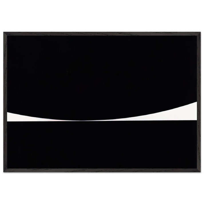 KISS 1961 - Bridget Riley 70x100 cm / 28x40 inches Framed Art Print – Black Wooden Frame