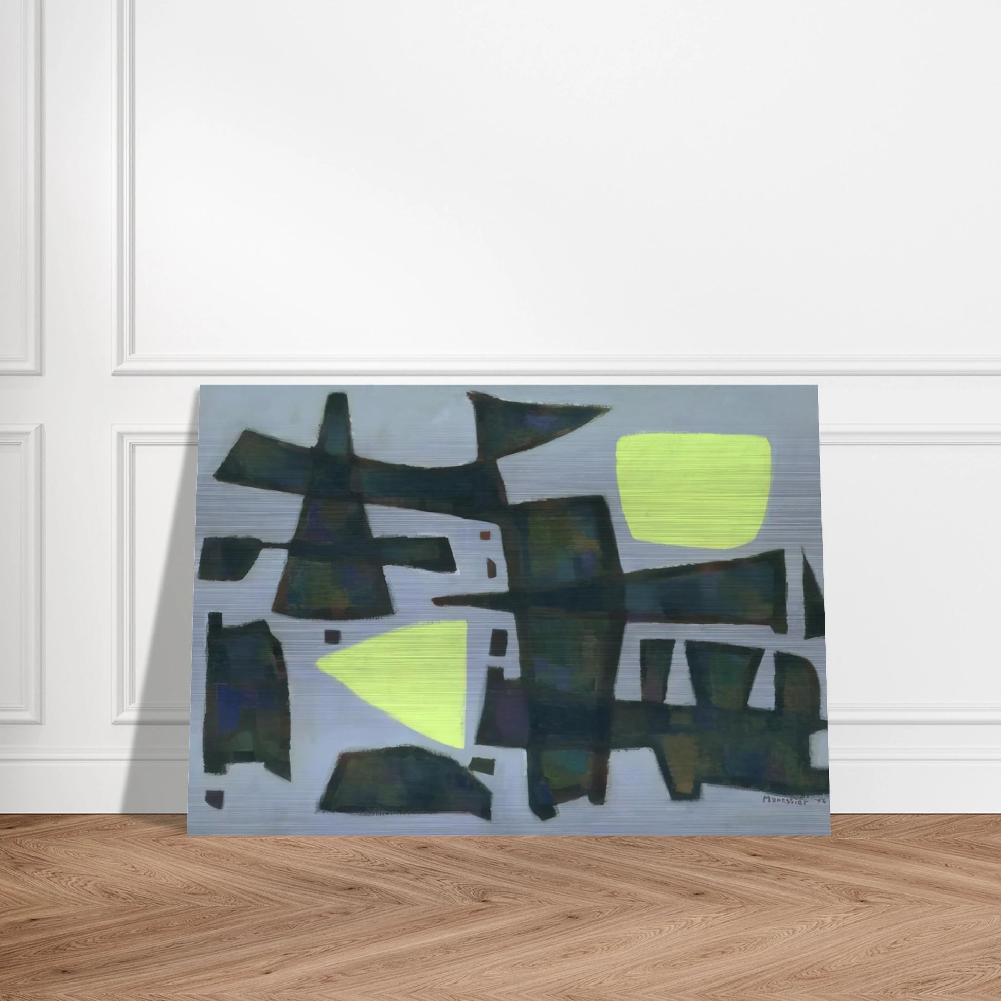 -12° - 1956 - Alfred Manessier Brushed Aluminum Print - 70x100 cm / 28x40 inches | Alfred Manessier Aluminum Print | Alfred Manessier Prints
