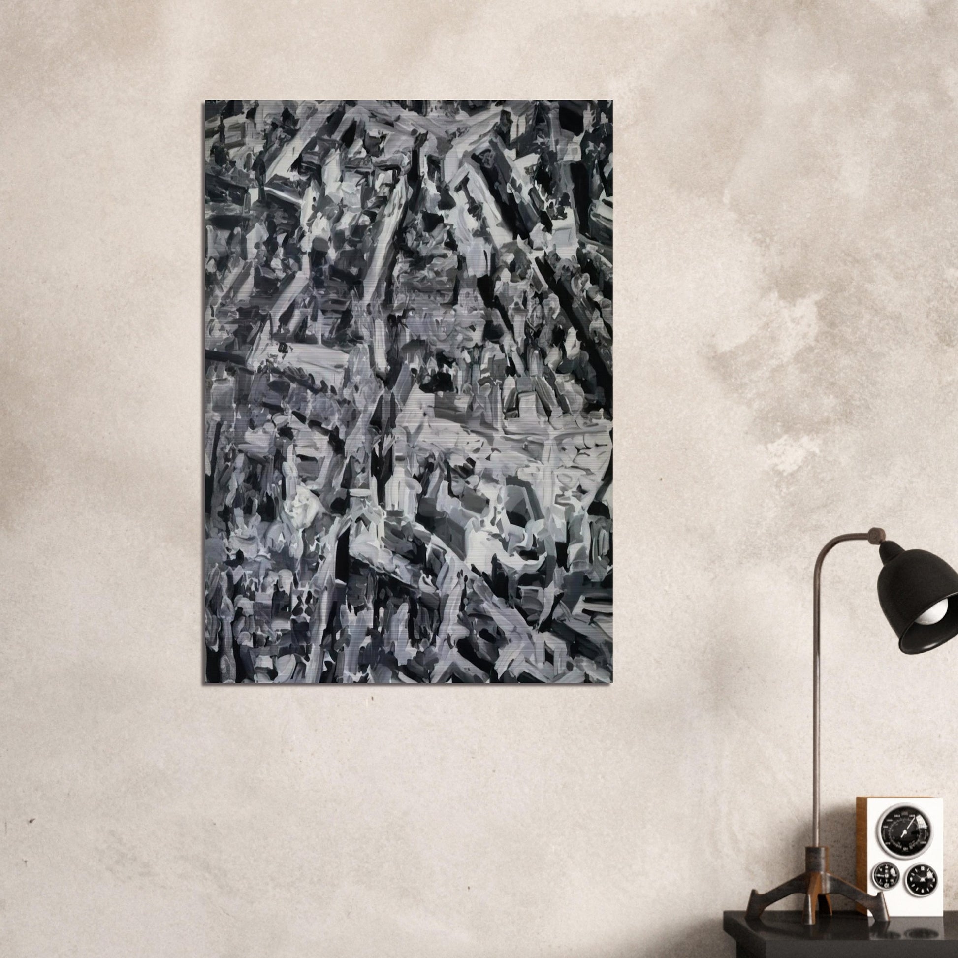 TOWNSCAPE F 1968 - Gerhard Richter Brushed Aluminum Print - 70x100 cm / 28x40 inches | Gerhard Richter Aluminum Print | Gerhard Richter Prints