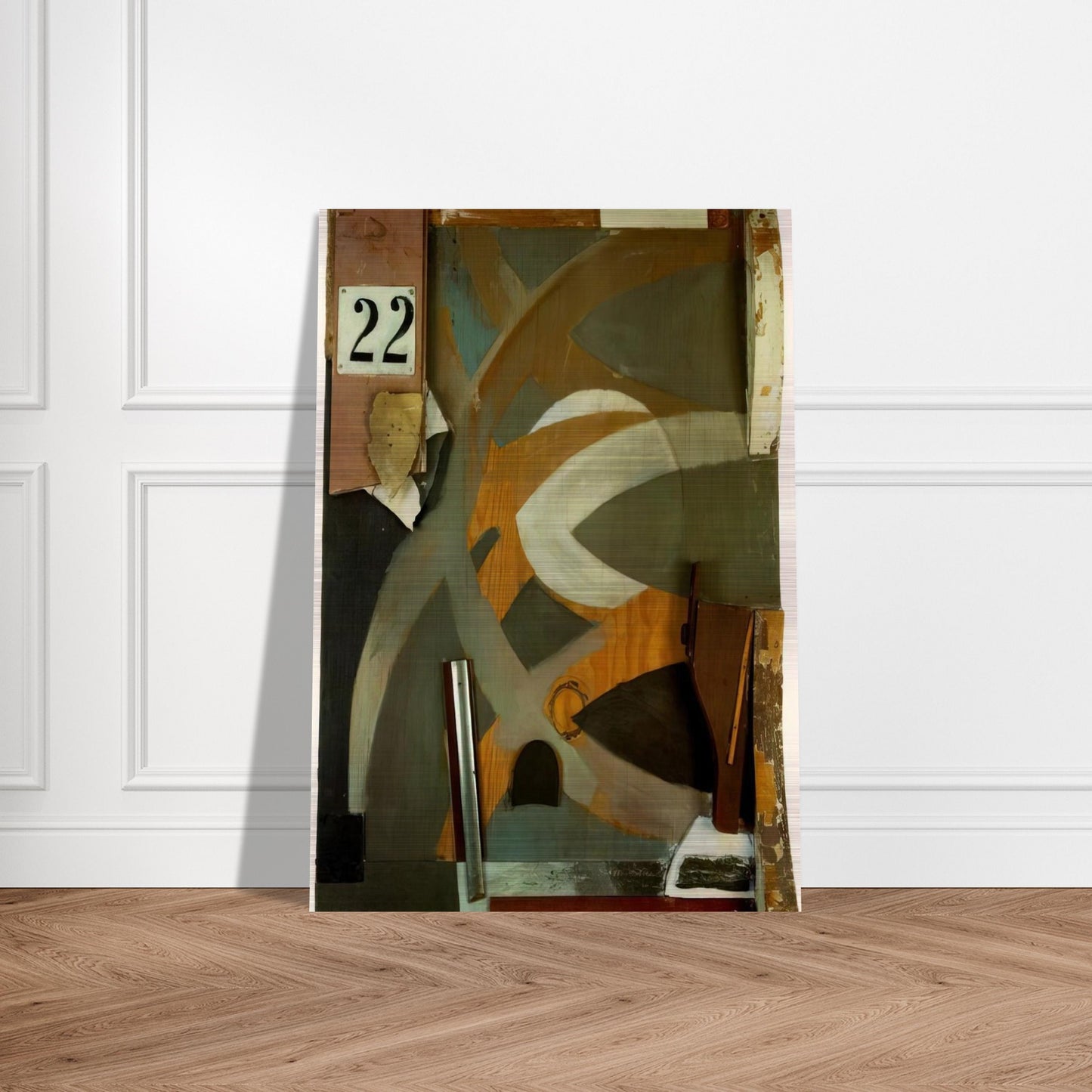 THE SPRING DOOR 1938 - Kurt Schwitters Brushed Aluminum Print - 70x100 cm / 28x40 inches | Kurt Schwitters Aluminum Print | Kurt Schwitters Prints