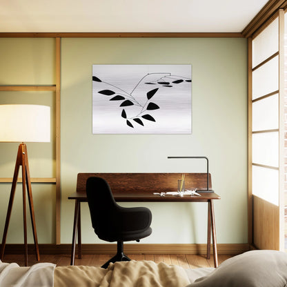 THE Y 1960 - Alexander Calder Brushed Aluminum Print - 70x100 cm / 28x40 inches | Alexander Calder Aluminum Print | Alexander Calder Prints