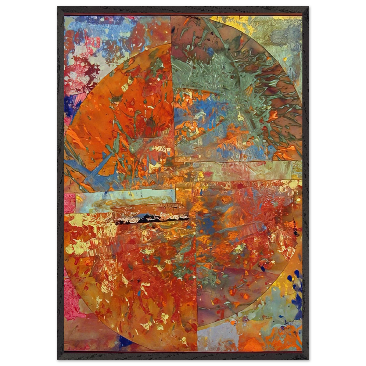 Baptistry - Sam Gilliam 70x100 cm / 28x40 inches Framed Art Print – Black Wooden Frame