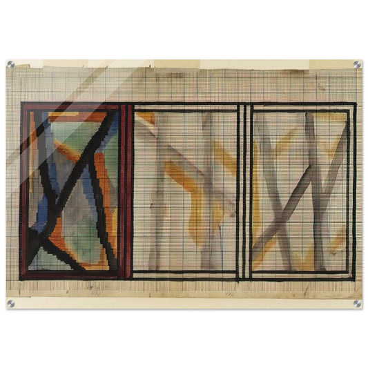 PRELIMINARY DESIGN FOR LADY HAMILTON RUG 1914 - Vanessa Bell Acrylic Print - 70x100 cm / 28x40″ inches | Vanessa Bell Wall Art | Vanessa Bell Prints