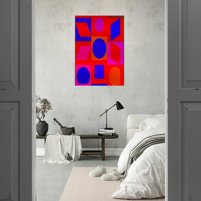 Alphabet VR - 1960 - Victor Vasarely Brushed Aluminum Print - 70x100 cm / 28x40 inches | Victor Vasarely Aluminum Print | Victor Vasarely Prints