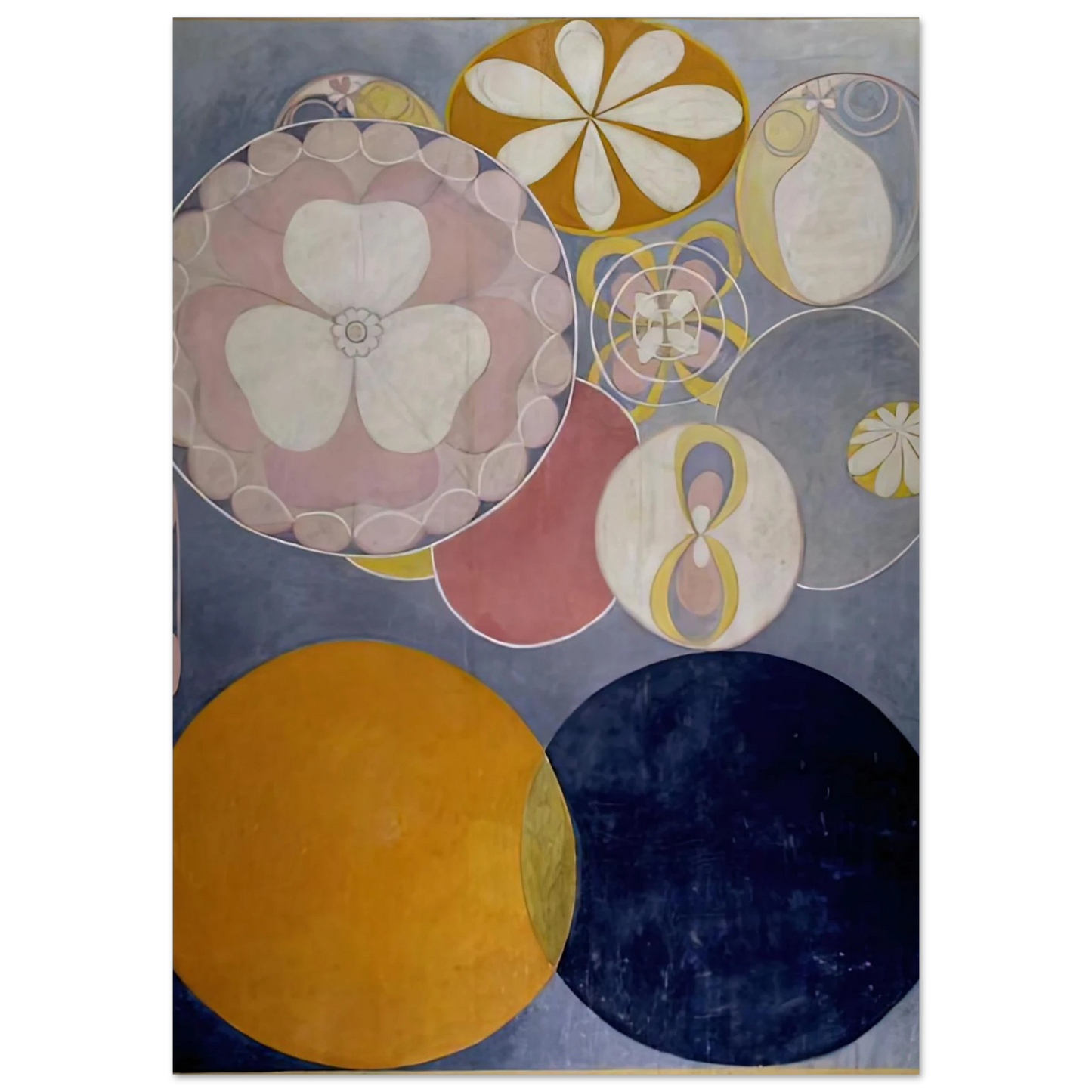 Hilma af Klint - DE TIO ST RSTA N 2 BARNAALDERN 1907 Wall art - 20x25 cm / 8x10 inches - Fine Art Poster-canvas - -