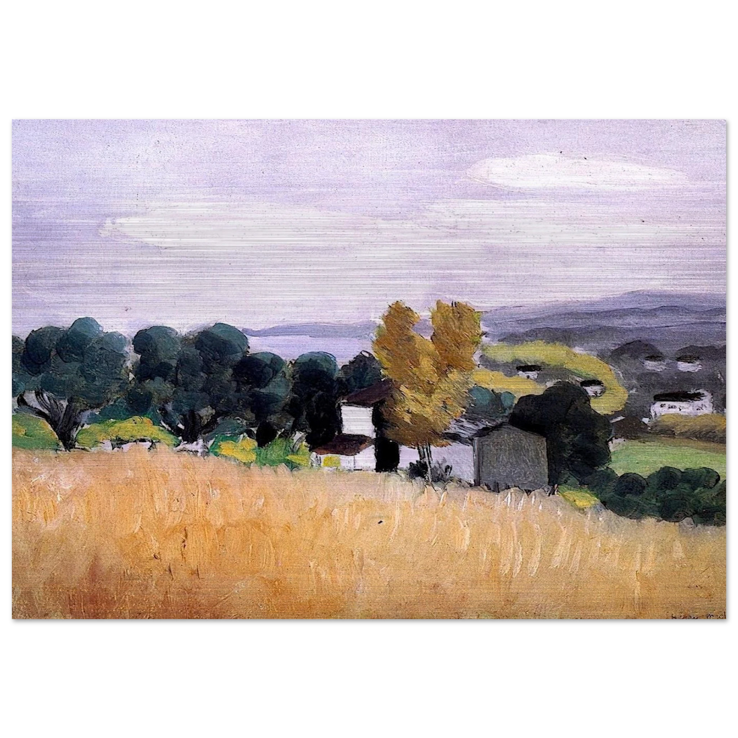 AUTUMN IN CAGNES 1918 - Henri Matisse Brushed Aluminum Print - 70x100 cm / 28x40 inches | Henri Matisse Aluminum Print | Henri Matisse Prints