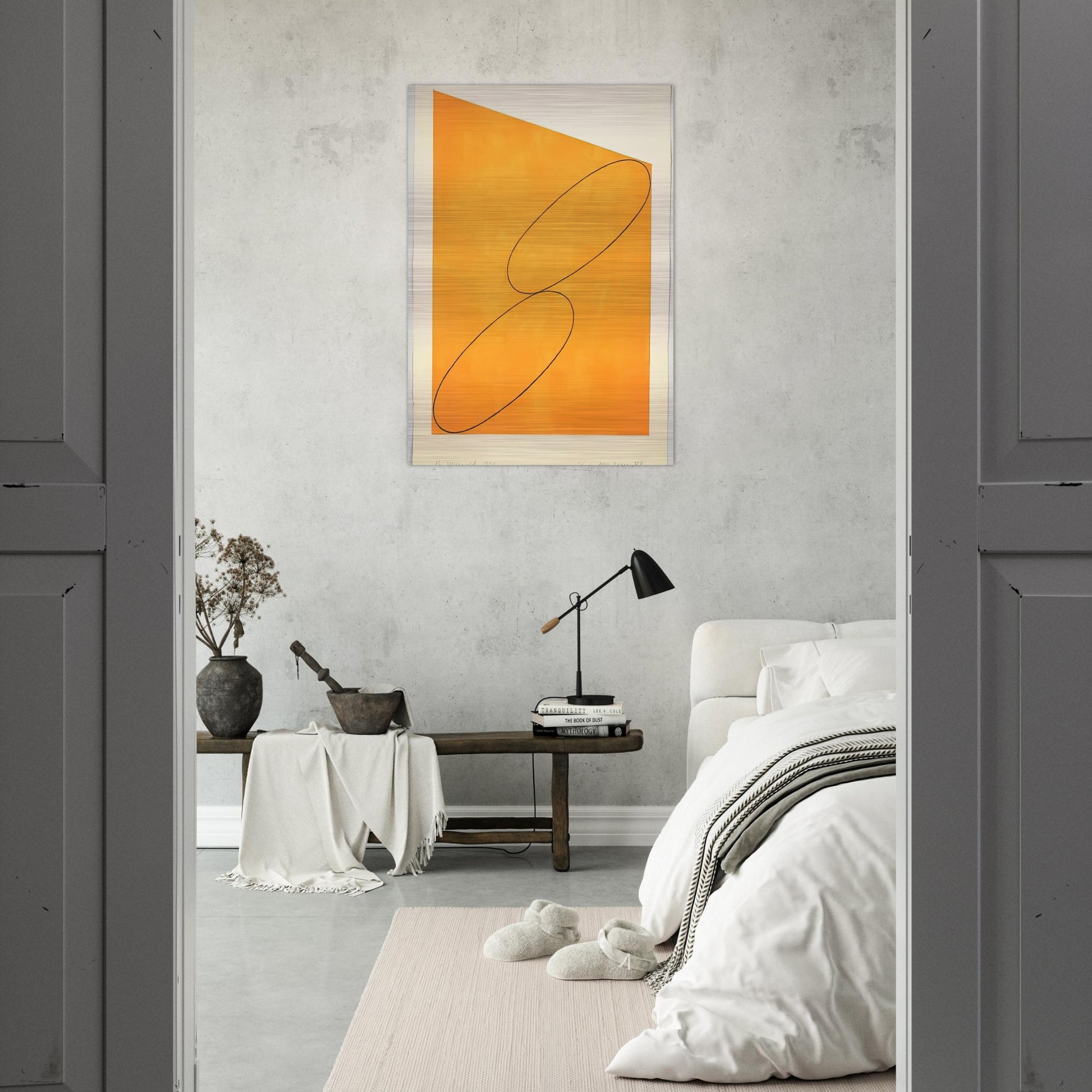 TUDY ATTIC SERIES XIV 1991 - Robert Mangold Brushed Aluminum Print - 70x100 cm / 28x40 inches | Robert Mangold Aluminum Print | Robert Mangold Prints