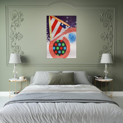 A Free for All - James Rosenquist Brushed Aluminum Print - 70x100 cm / 28x40 inches | James Rosenquist Aluminum Print | James Rosenquist Prints