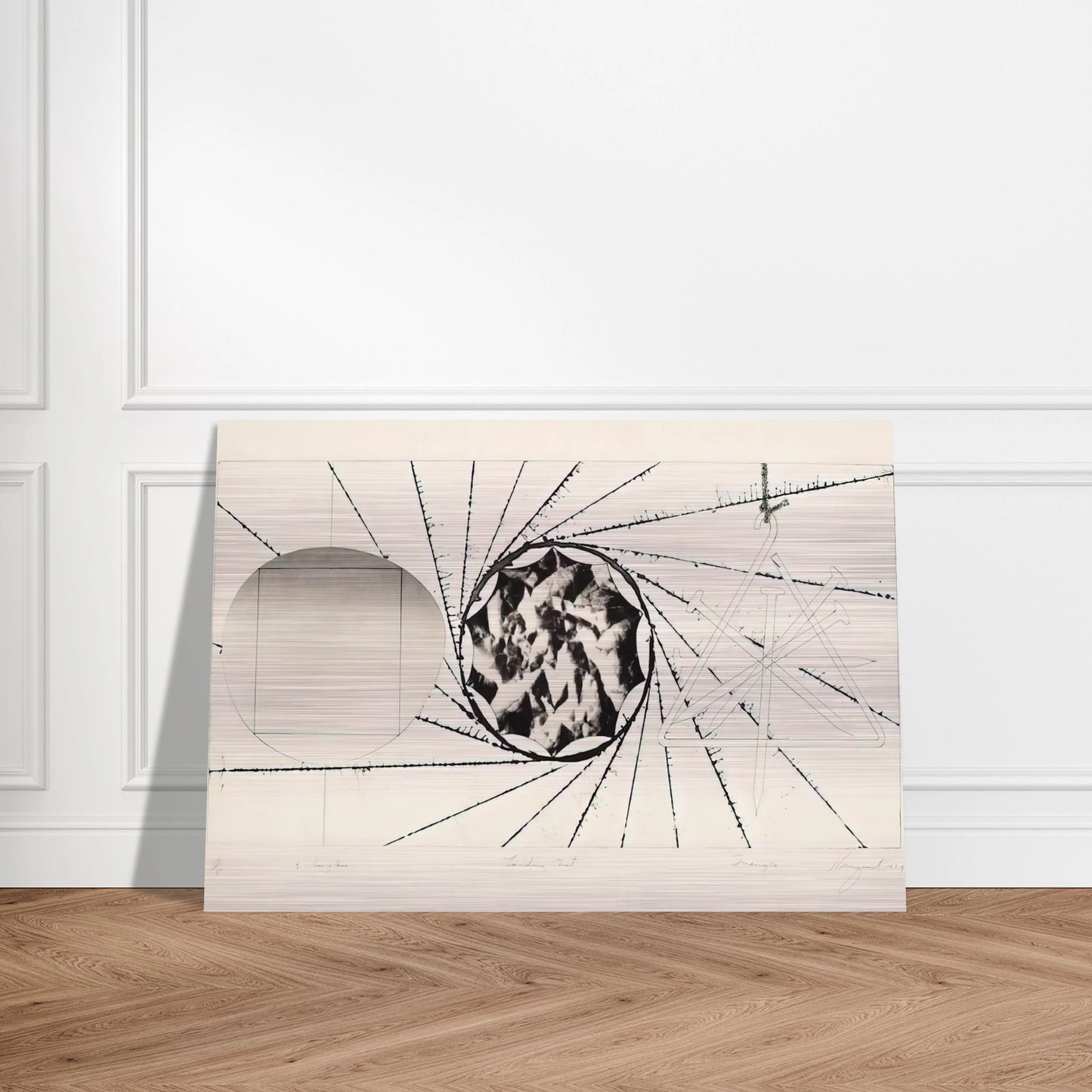 Sunglasses - Landing Net - Triangle - James Rosenquist Brushed Aluminum Print - 70x100 cm / 28x40 inches | James Rosenquist Aluminum Print | James Rosenquist Prints