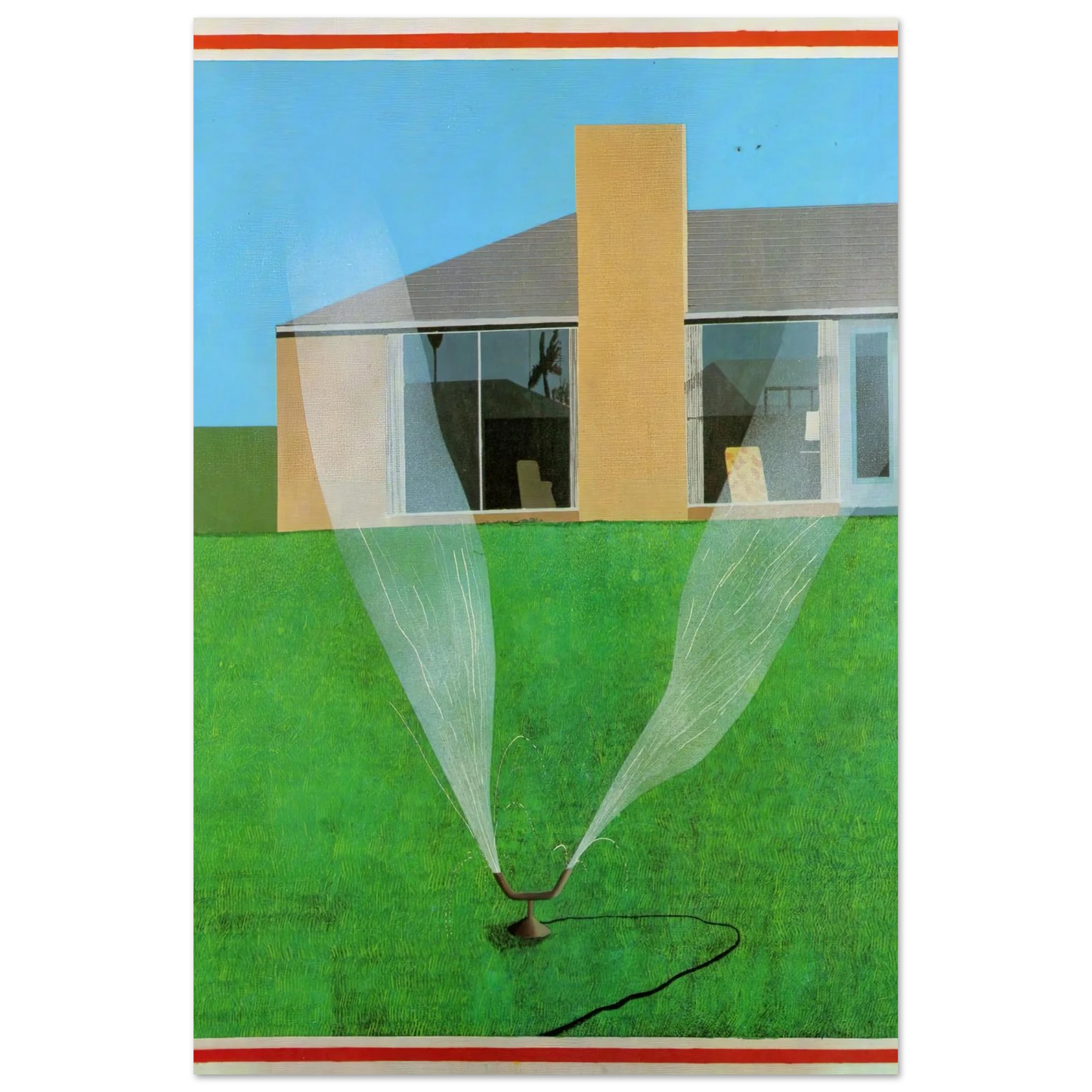 David Hockney - David Hockney Wall art - 40x50 cm / 16x20 inches - Premium Wooden Framed Poster With Fine Art Paper-canvas - Black frame