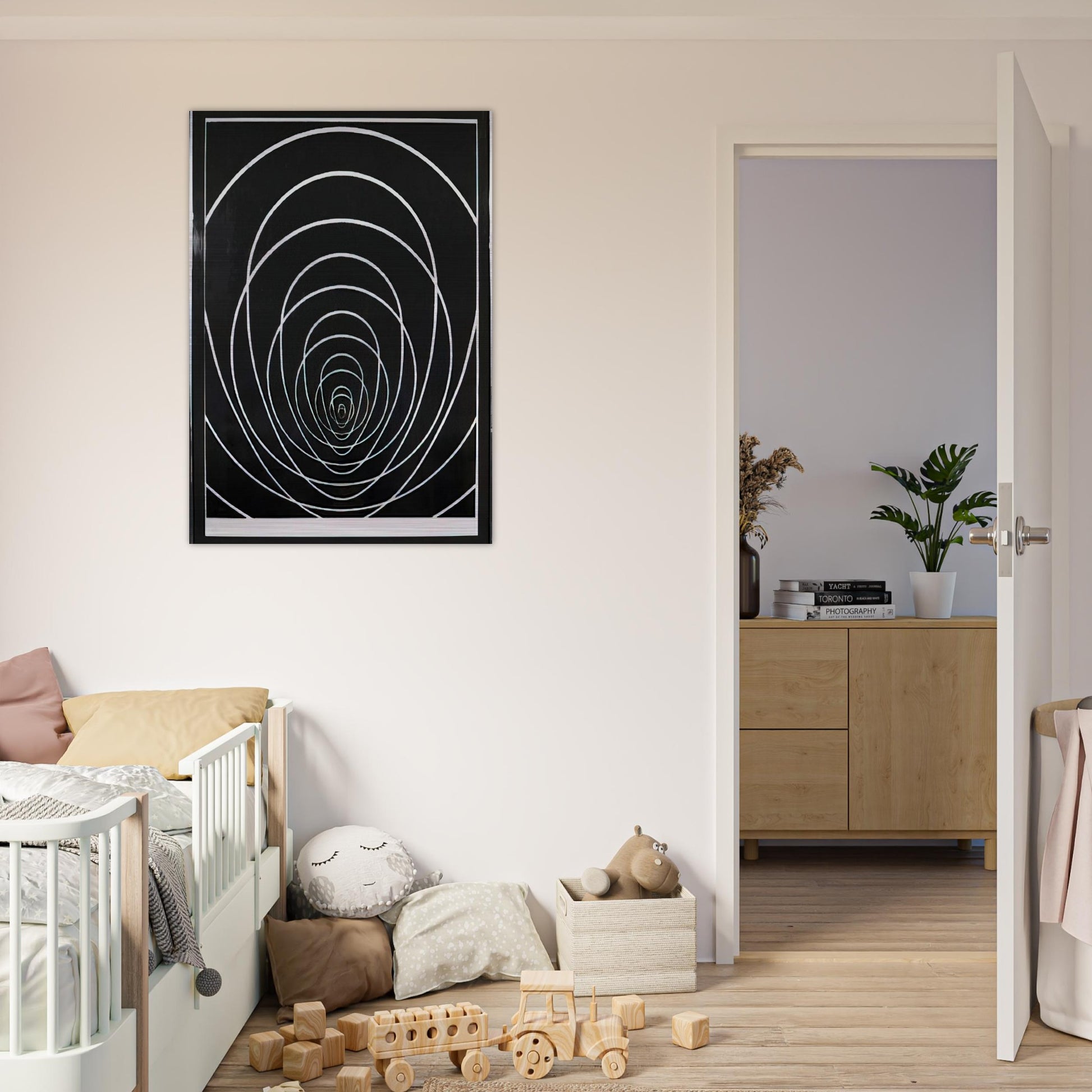 Concentric Space - 1969 - Clarence Holbrook Carter Brushed Aluminum Print - 70x100 cm / 28x40 inches | Clarence Holbrook Carter Aluminum Print | Clarence Holbrook Carter Prints