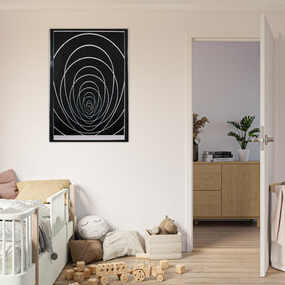 Concentric Space - 1969 - Clarence Holbrook Carter Brushed Aluminum Print - 70x100 cm / 28x40 inches | Clarence Holbrook Carter Aluminum Print | Clarence Holbrook Carter Prints