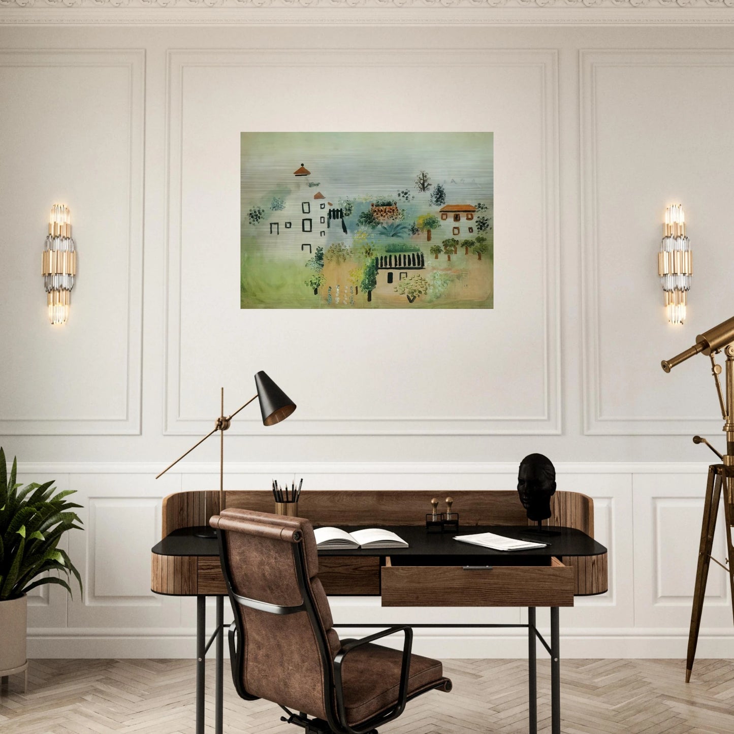 Landscape - Pablo Picasso Brushed Aluminum Print - 70x100 cm / 28x40 inches | Pablo Picasso Aluminum Print | Pablo Picasso Prints