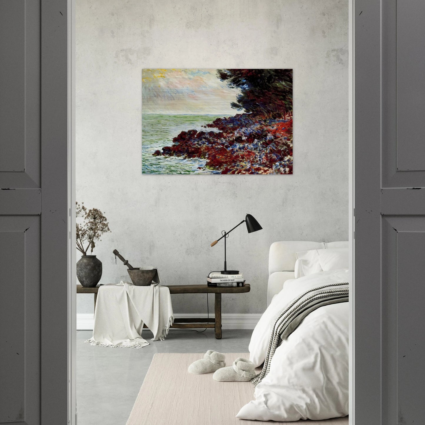 Cap Martin 3 - claude monet Brushed Aluminum Print - 70x100 cm / 28x40 inches | claude monet Aluminum Print | claude monet Prints