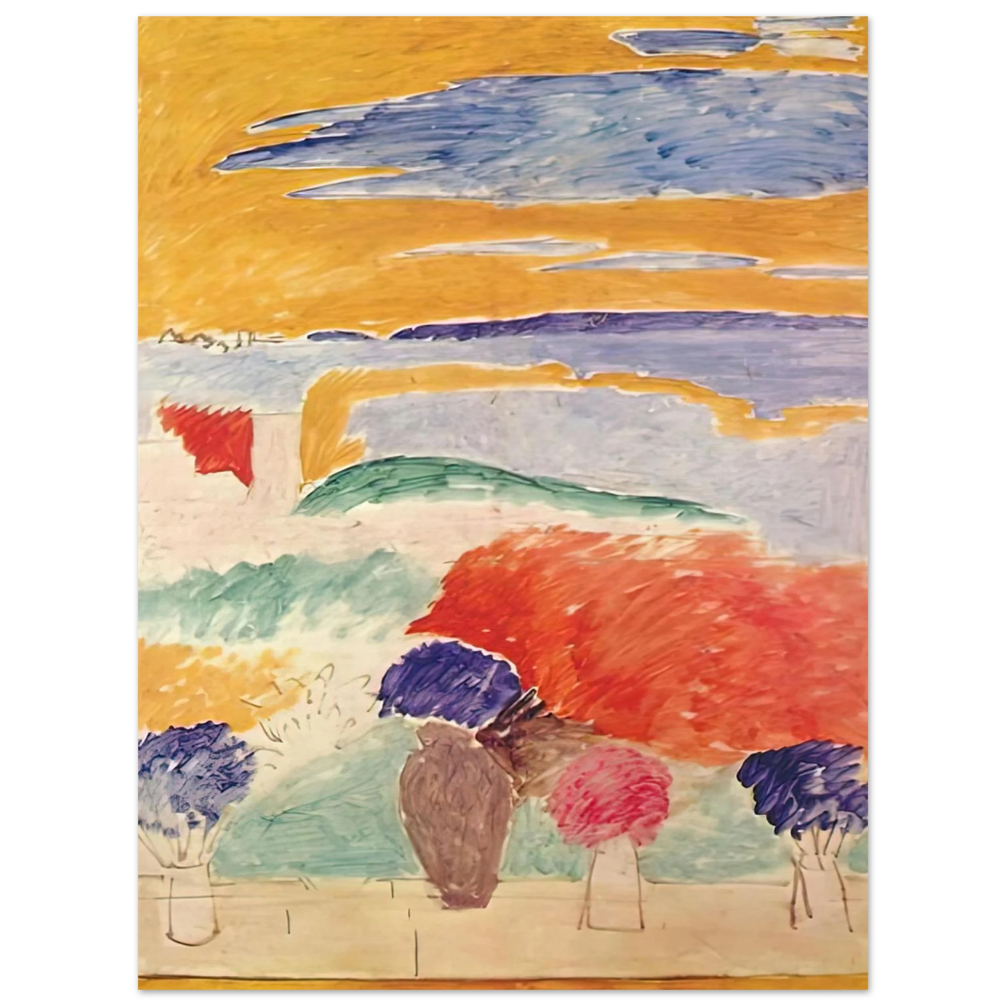 Henri Matisse - OPEN WINDOW AT TANGIER 1913  75x100 cm / 30x40inches Fine Art Poster
