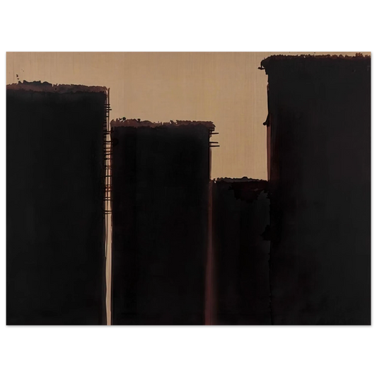 Yun Hyong-keun - Burnt Umber  Ultramarine - 1991  75x100 cm / 30x40inches Fine Art Poster