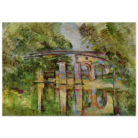 The Aqueduct and Lock - Paul Cézanne Brushed Aluminum Print - 70x100 cm / 28x40 inches | Paul Cézanne Aluminum Print | Paul Cézanne Prints