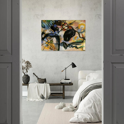 BLACK SPOT 1912 - Wassily Kandinsky Brushed Aluminum Print - 70x100 cm / 28x40 inches | Wassily Kandinsky Aluminum Print | Wassily Kandinsky Prints