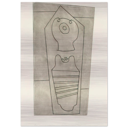 Turkish form - 1967 - Ben Nicholson Brushed Aluminum Print - 70x100 cm / 28x40 inches | Ben Nicholson Aluminum Print | Ben Nicholson Prints