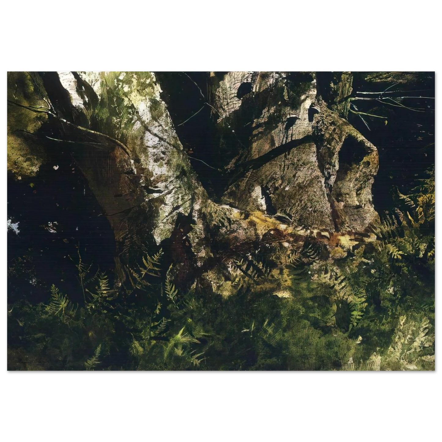 VIRGIN BIRCH 1982 - Andrew Wyeth Brushed Aluminum Print - 70x100 cm / 28x40 inches | Andrew Wyeth Aluminum Print | Andrew Wyeth Prints