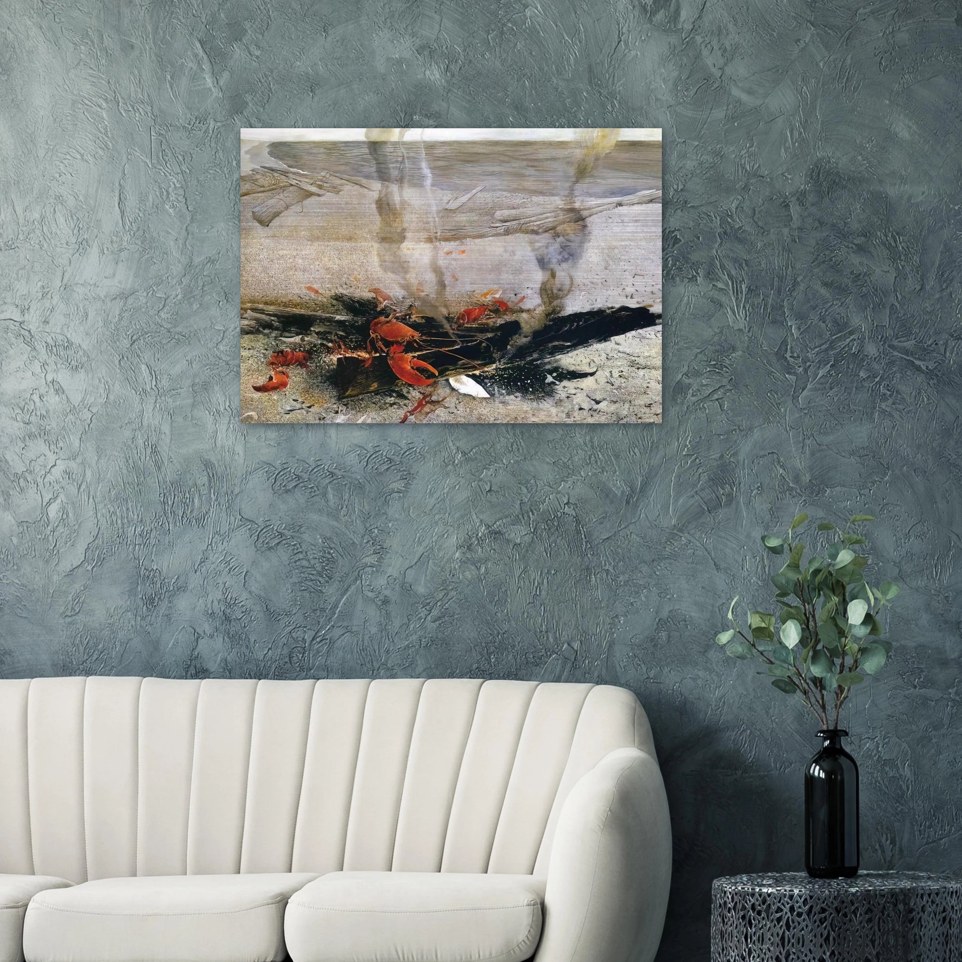 EMBERS 2000 - Andrew Wyeth Brushed Aluminum Print - 70x100 cm / 28x40 inches | Andrew Wyeth Aluminum Print | Andrew Wyeth Prints