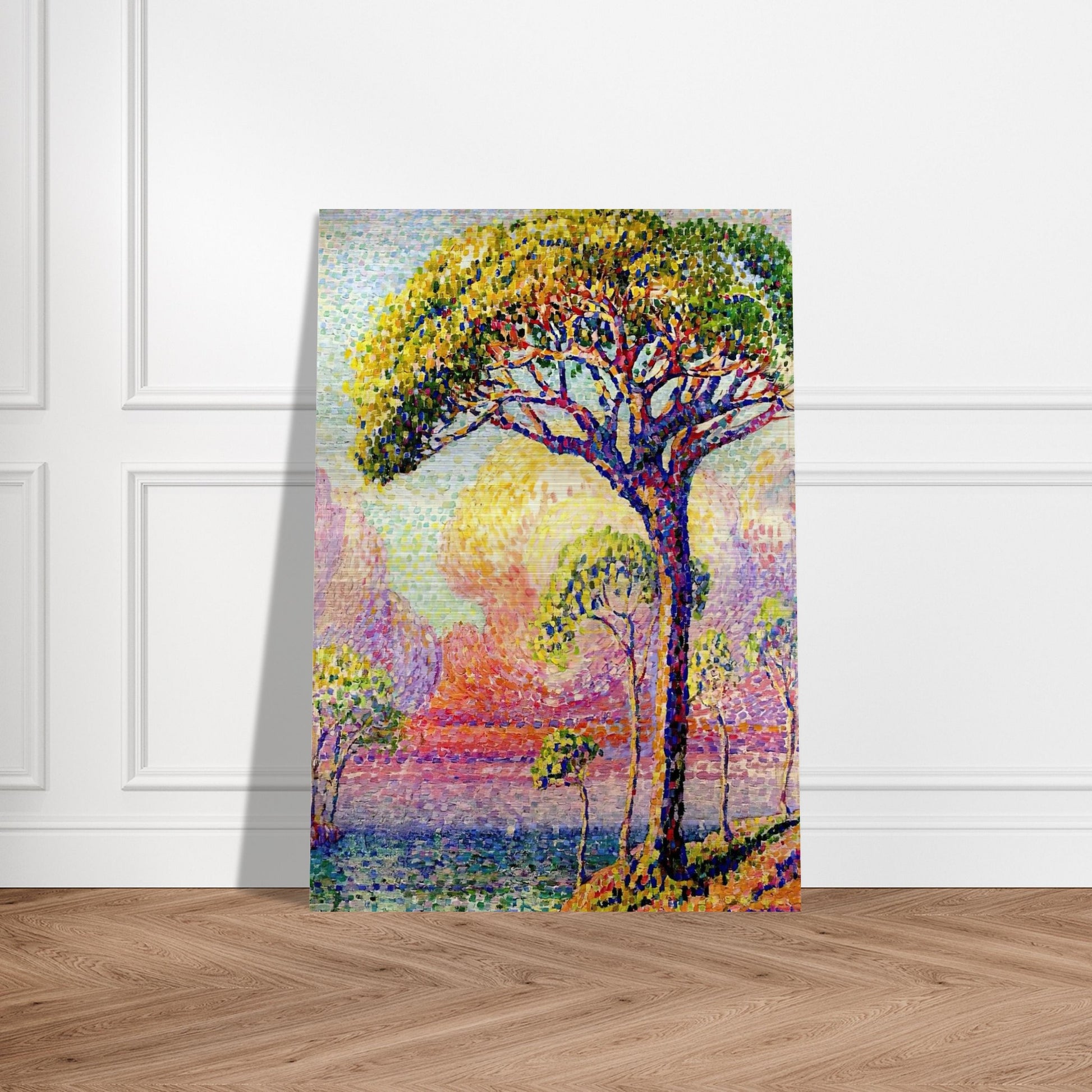 A Pine Tree - Henri-Edmond Cross Brushed Aluminum Print - 70x100 cm / 28x40 inches | Henri-Edmond Cross Aluminum Print | Henri-Edmond Cross Prints