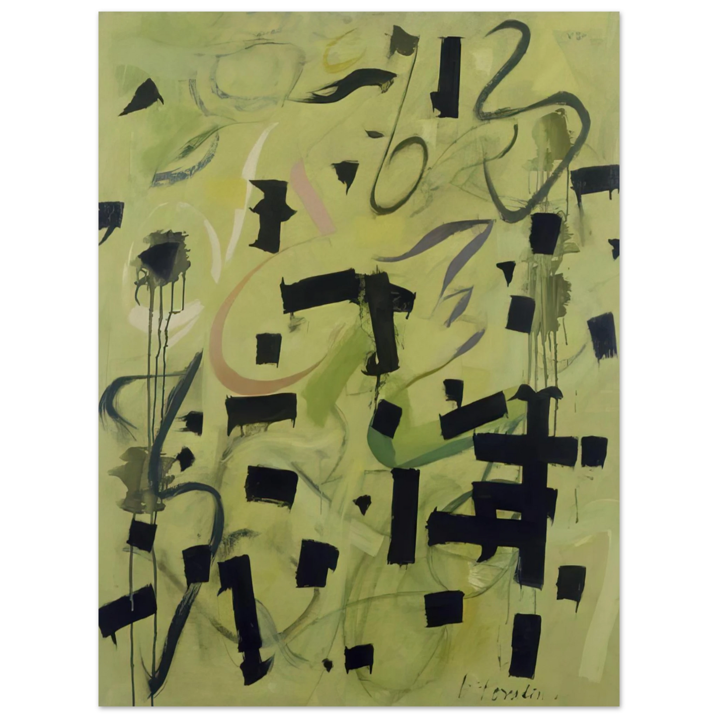 Bradley Walker Tomlin - Number 12 - 1949  75x100 cm / 30x40inches Fine Art Poster