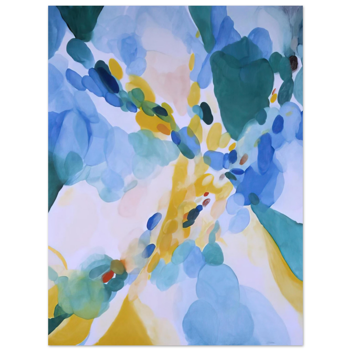 Alice Baber - Red Passage  75x100 cm / 30x40inches Fine Art Poster