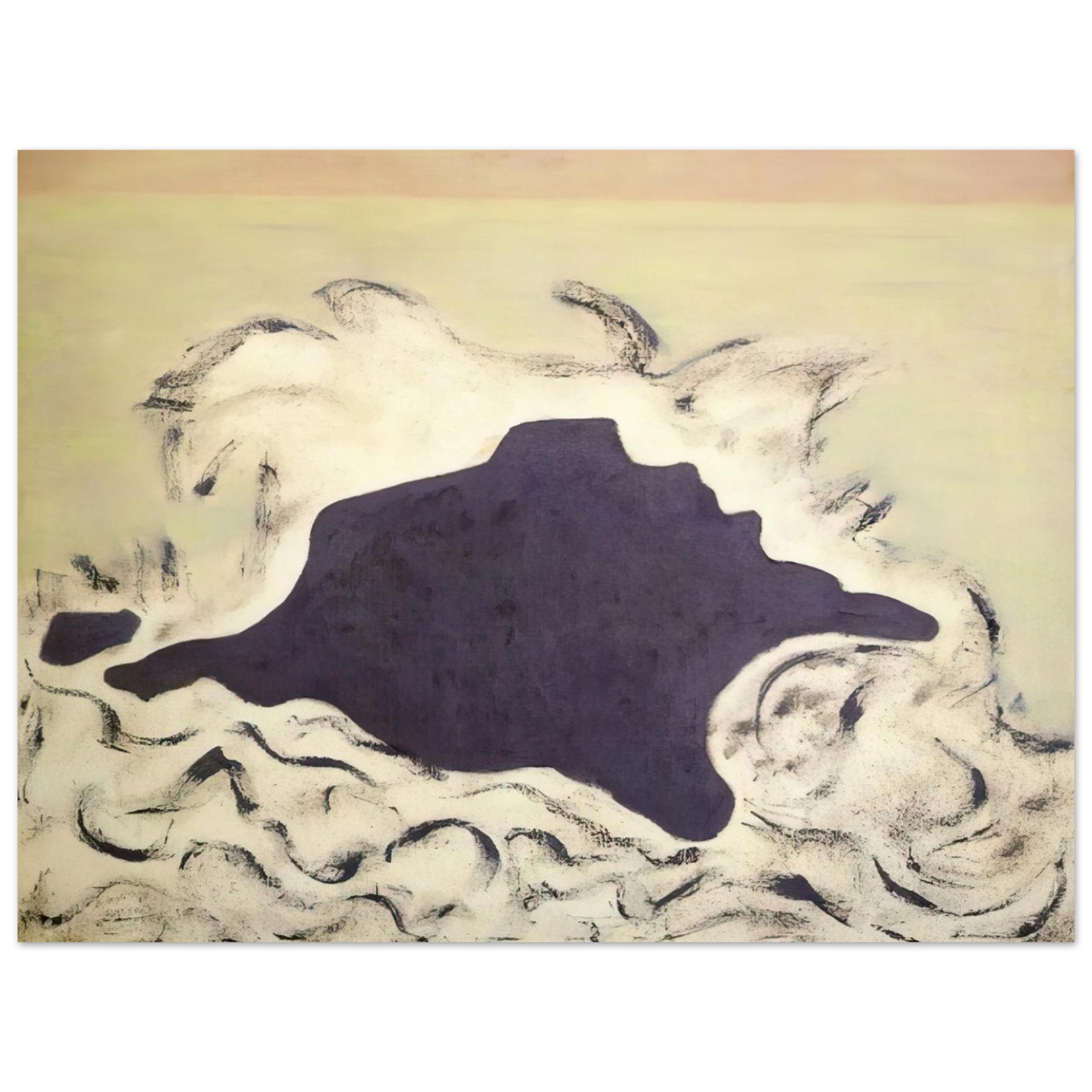 Milton Avery - Advancing Sea - 1953  75x100 cm / 30x40inches Fine Art Poster