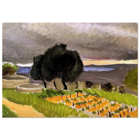 LANDSCAPE OF THE MIDI BEFORE THE STORM 1921 - Henri Matisse Brushed Aluminum Print - 70x100 cm / 28x40 inches | Henri Matisse Aluminum Print | Henri Matisse Prints