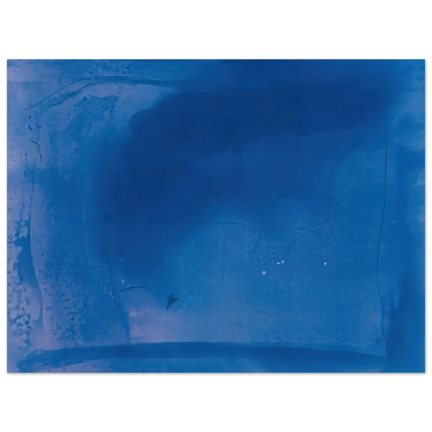 Helen Frankenthaler - Corot s Mark - 1987 Wall art - A2 (42 x 59.4  cm) - Premium Wooden Framed Poster With Fine Art Paper - Black frame