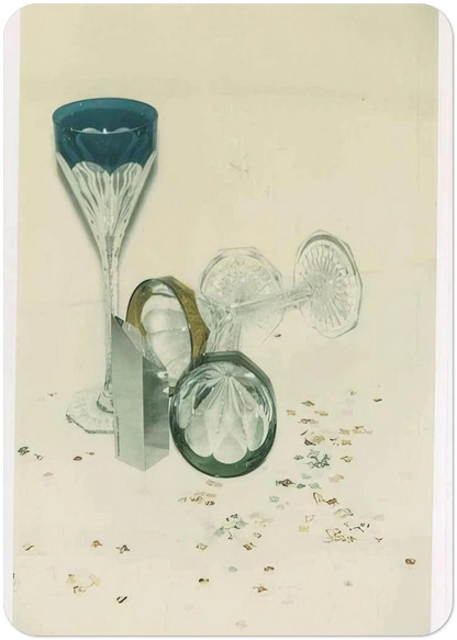 Committee 2000 Champagne Glasses By Andy Warhol Pack of 10 Post Cards | Andy Warhol Post Cards | A6 (10.5 x 14.8 cm) - 4.1 x 5.8 inches