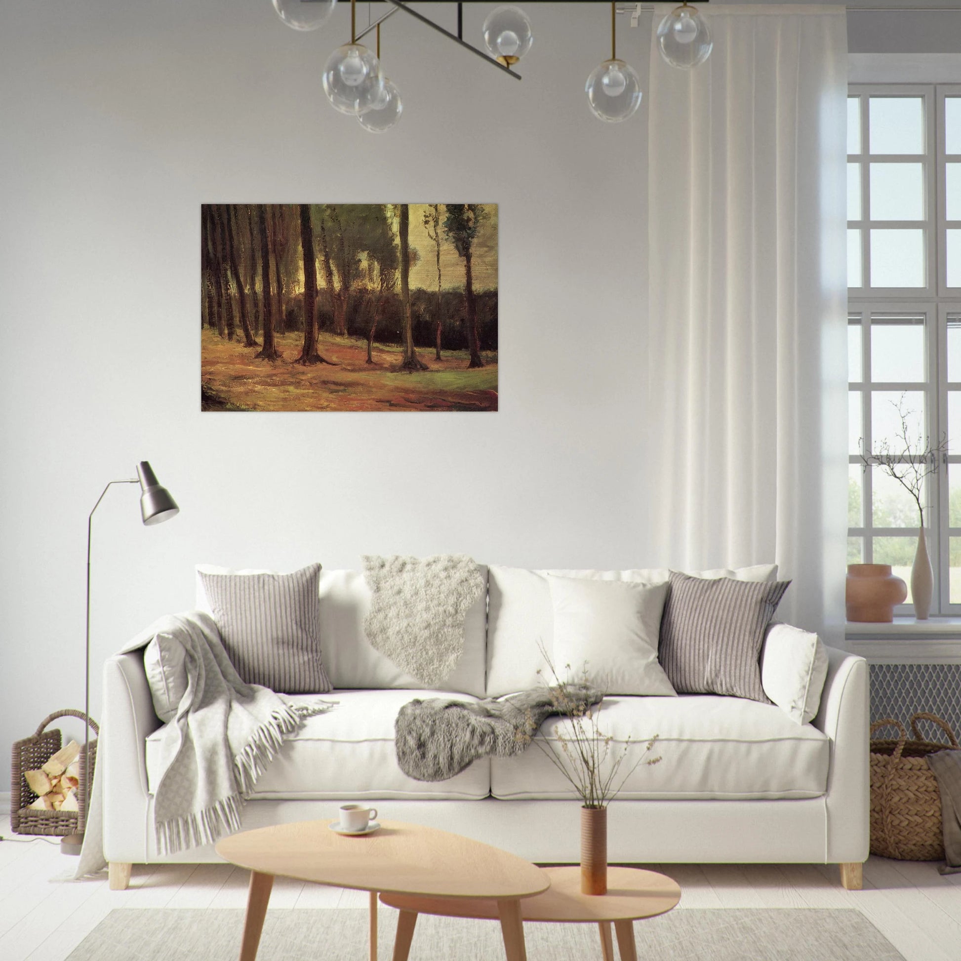 Edge of a Wood - Vincent van Gogh Brushed Aluminum Print - 70x100 cm / 28x40 inches | Vincent van Gogh Aluminum Print | Vincent van Gogh Prints