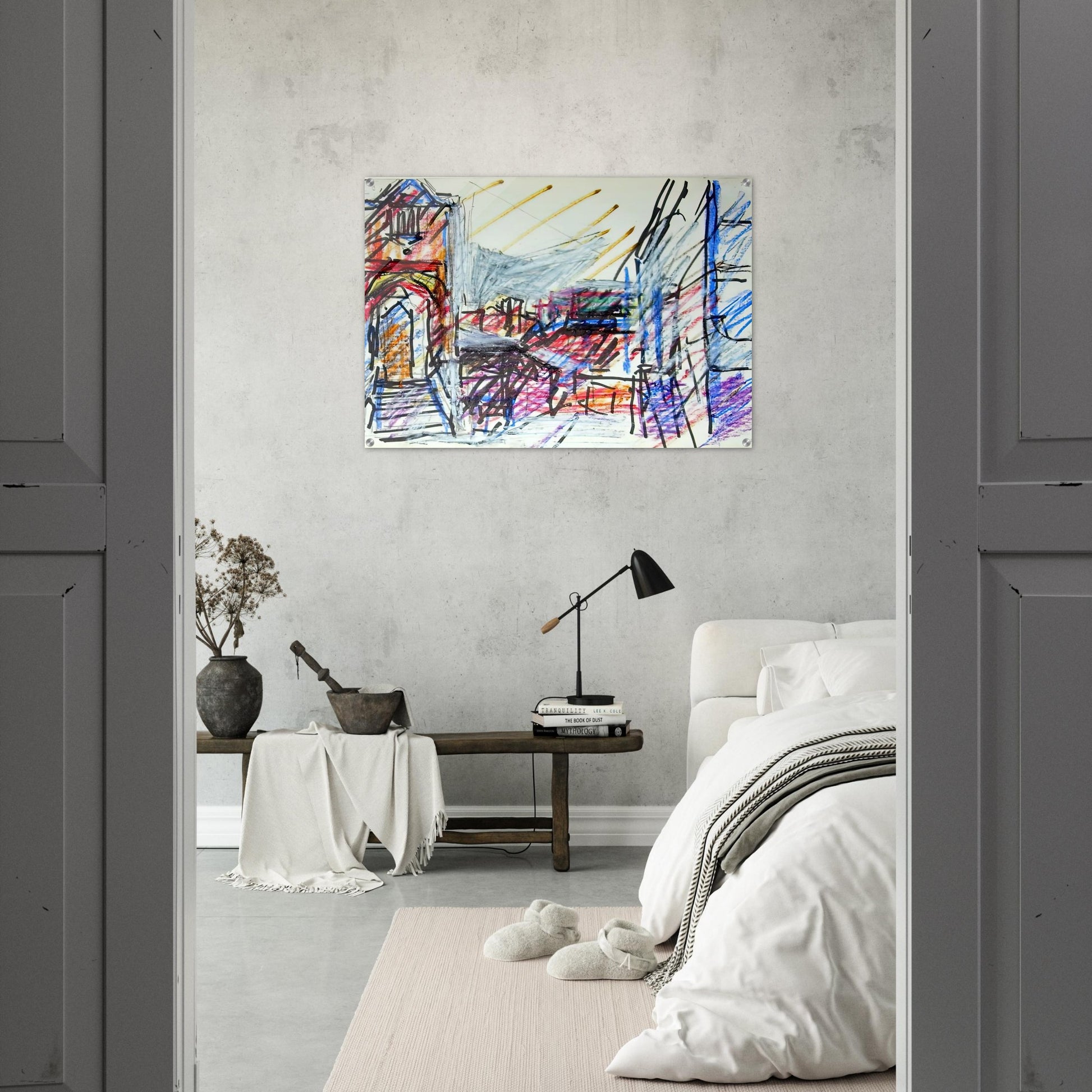 TO THE STUDIOS - Frank Auerbach Acrylic Print - 70x100 cm / 28x40″ inches