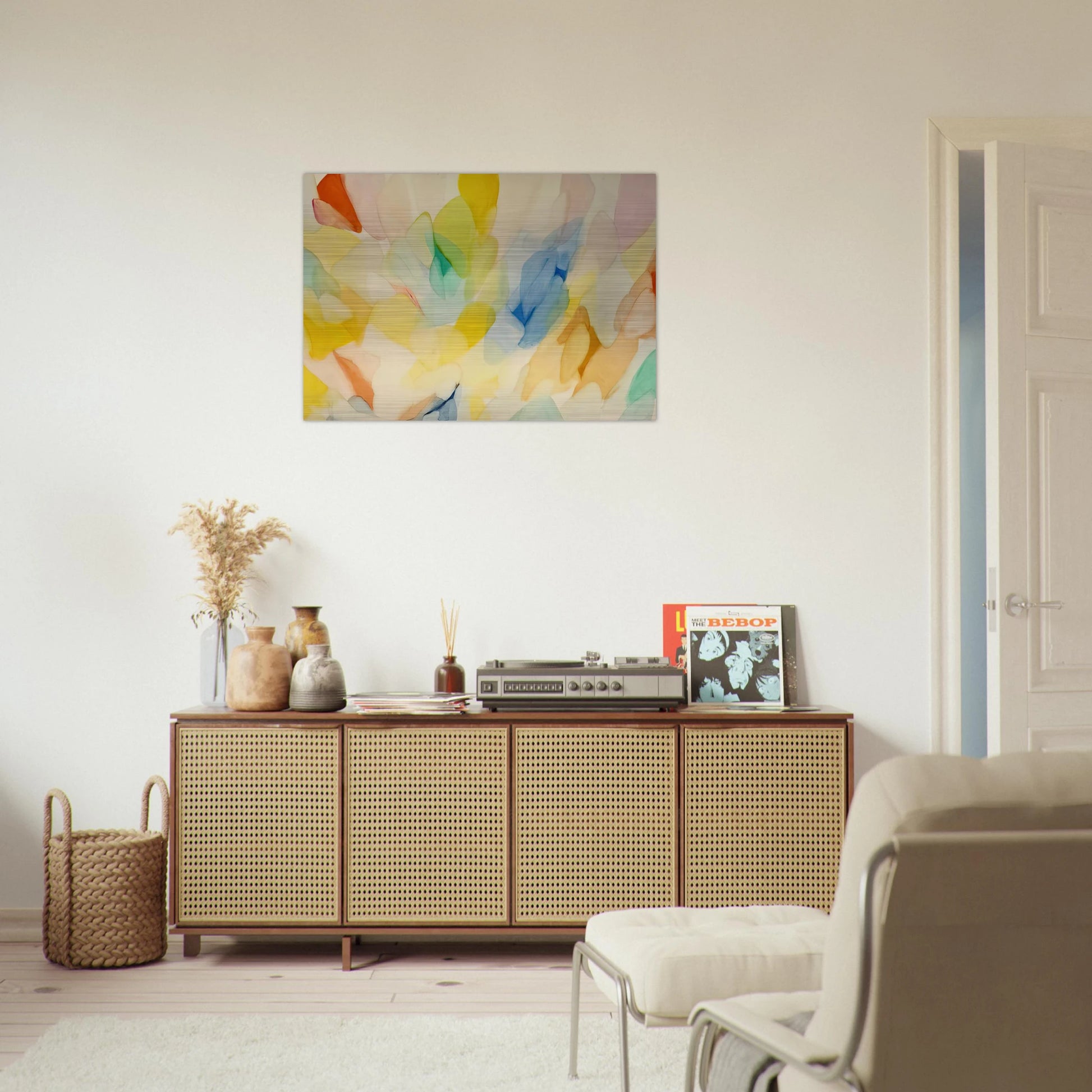 Lord of the Rainbow - Alice Baber Brushed Aluminum Print - 70x100 cm / 28x40 inches | Alice Baber Aluminum Print | Alice Baber Prints