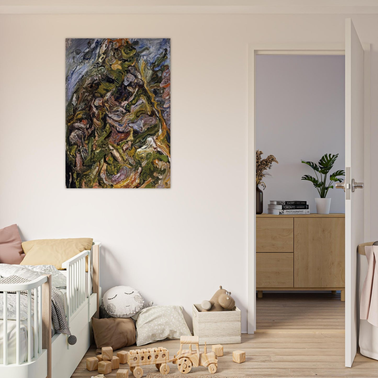 HILL AT CERET 1921 - Chaim Soutine Brushed Aluminum Print - 70x100 cm / 28x40 inches | Chaim Soutine Aluminum Print | Chaim Soutine Prints
