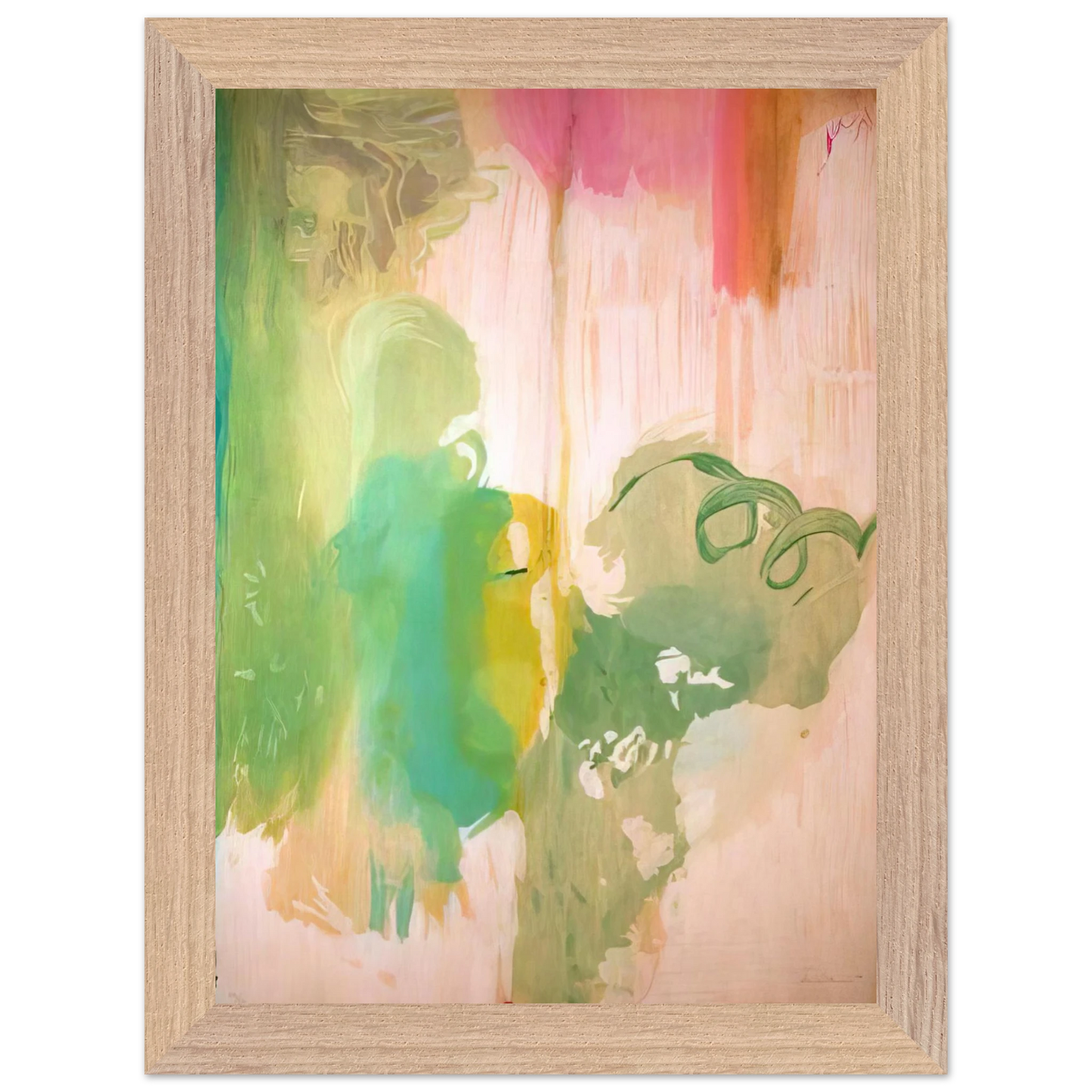 Helen Frankenthaler - Snow Pines - 2004 Wall art - 45x60 cm / 18x24 inches - Premium Wooden Framed Poster With Fine Art Paper-canvas - Black frame