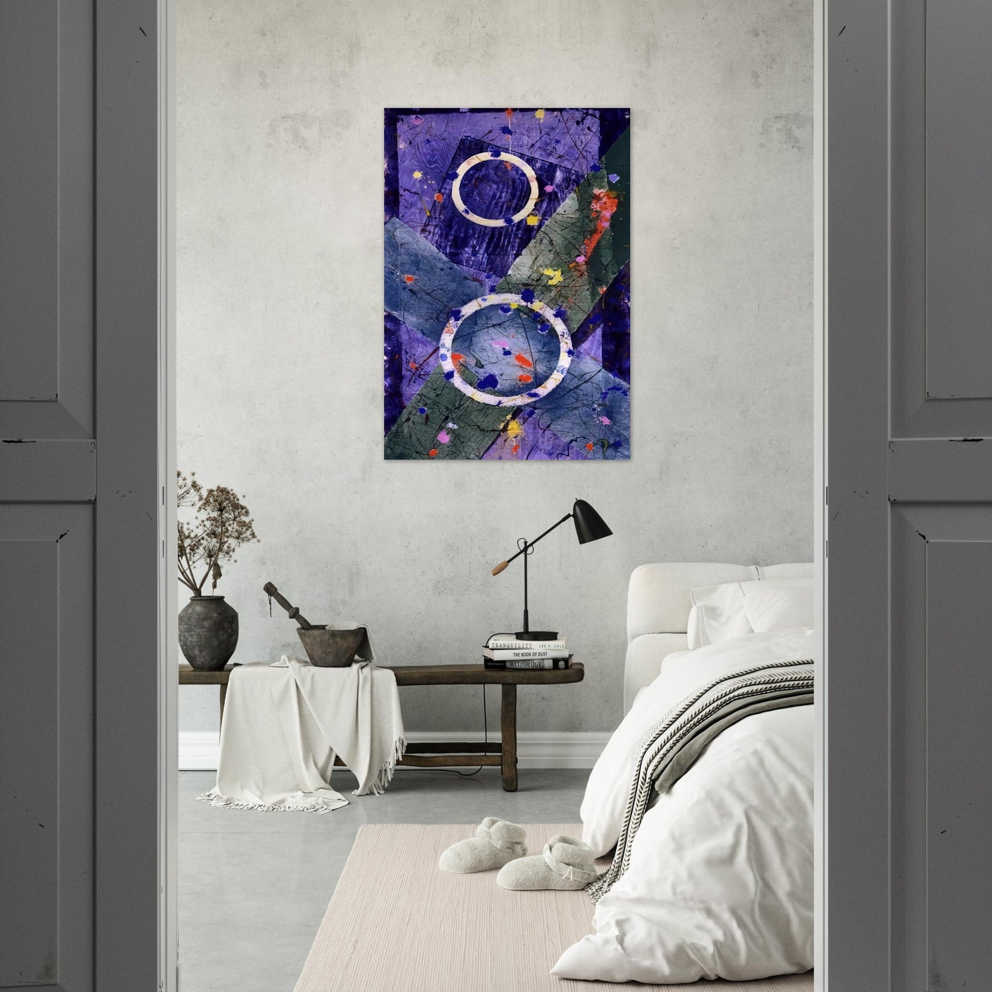 Decent - Sam Francis Brushed Aluminum Print - 70x100 cm / 28x40 inches | Sam Francis Aluminum Print | Sam Francis Prints