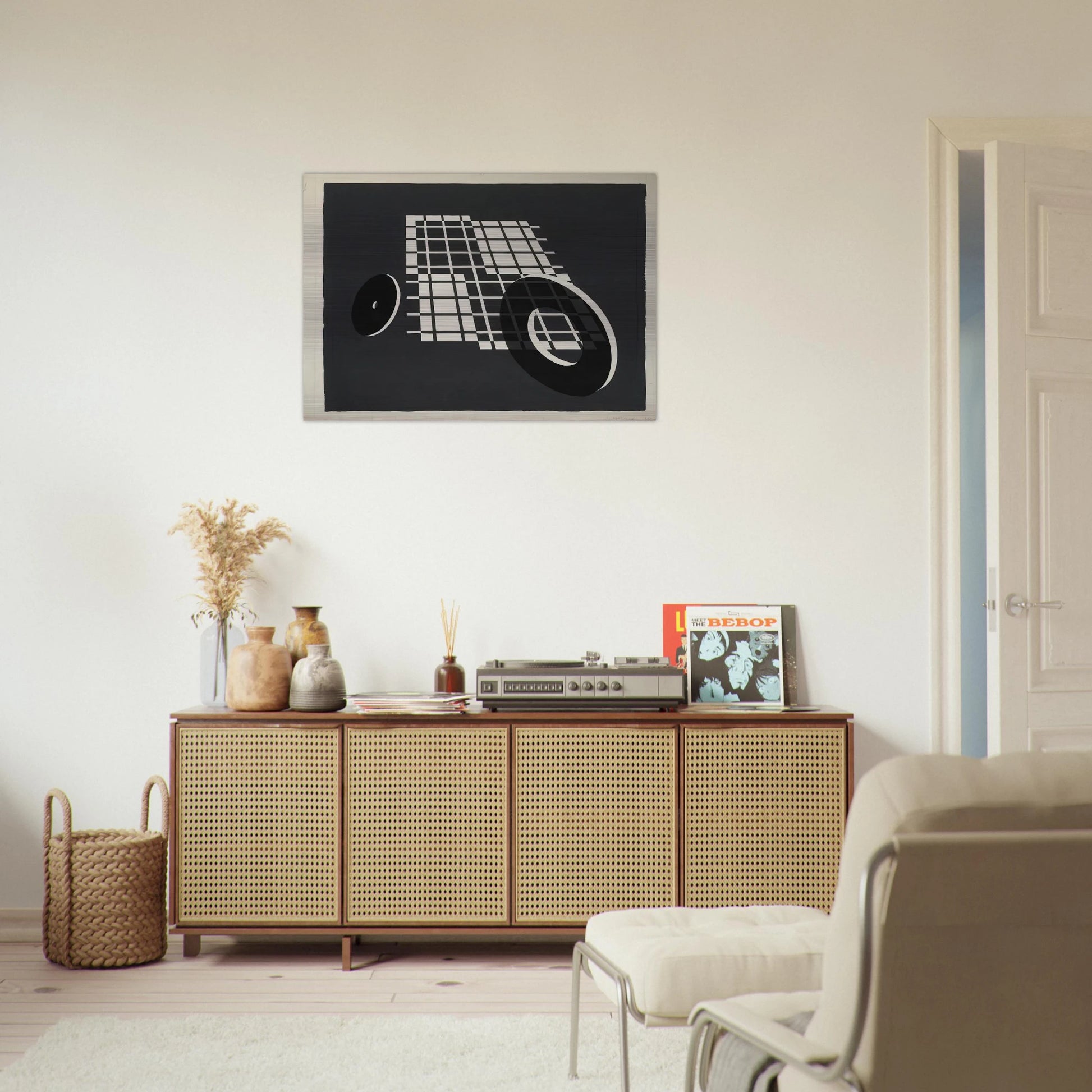 ROLLING AFTER 1928 - Josef Albers Brushed Aluminum Print - 70x100 cm / 28x40 inches | Josef Albers Aluminum Print | Josef Albers Prints