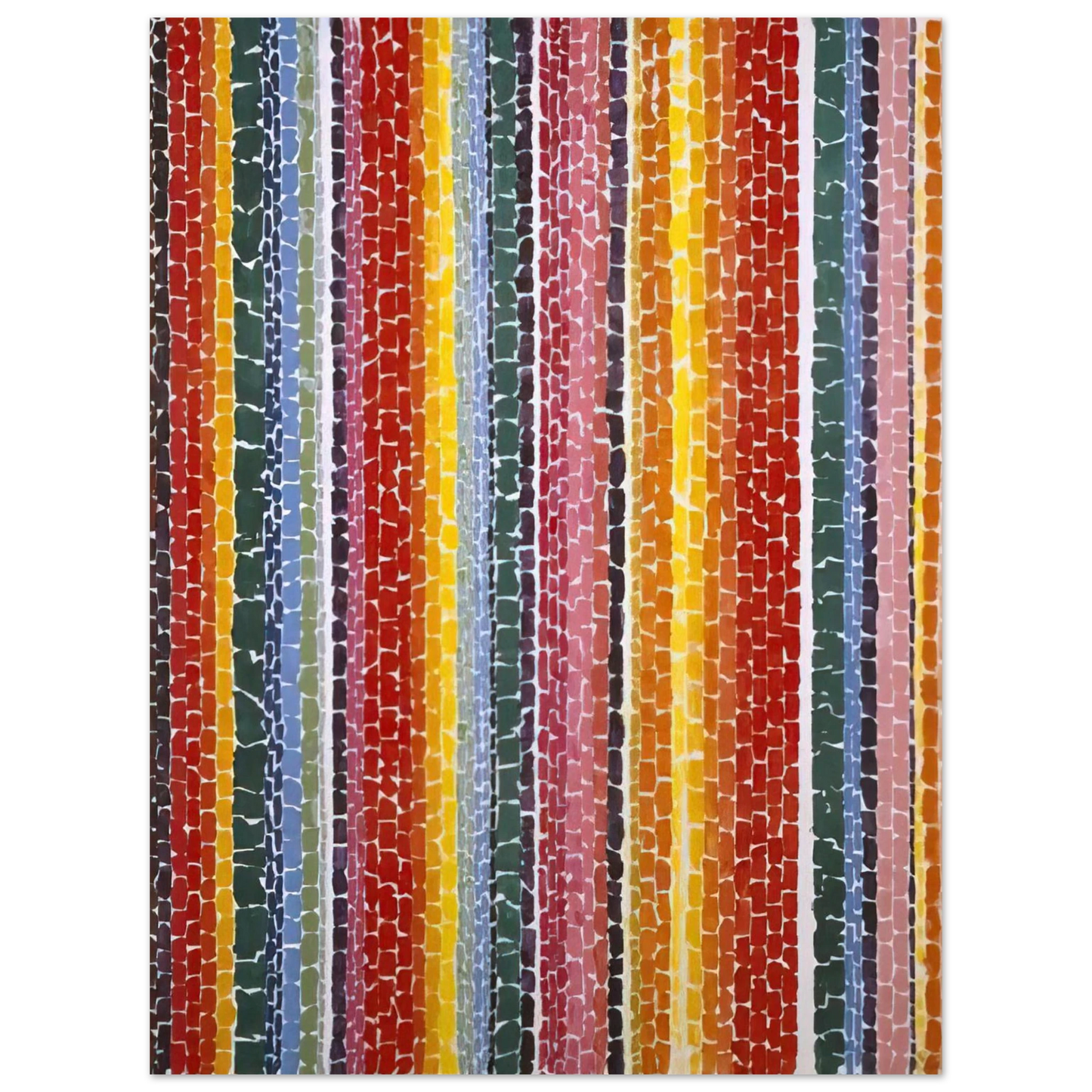 Alma Woodsey Thomas - EARTH SERMON BEAUTY LOVE AND PEACE 1971  75x100 cm / 30x40inches Fine Art Poster