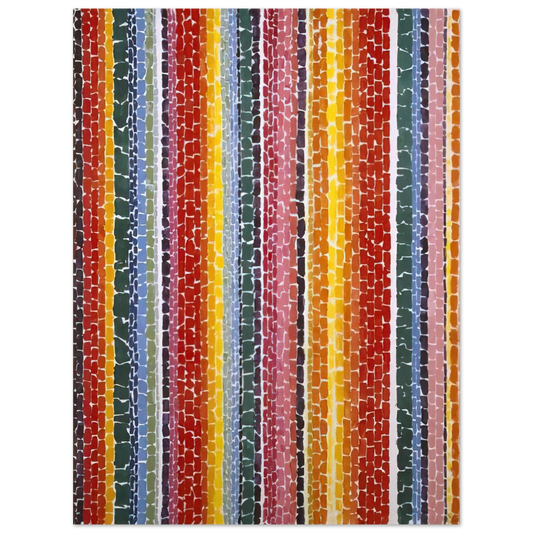 Alma Woodsey Thomas - EARTH SERMON BEAUTY LOVE AND PEACE 1971  75x100 cm / 30x40inches Fine Art Poster