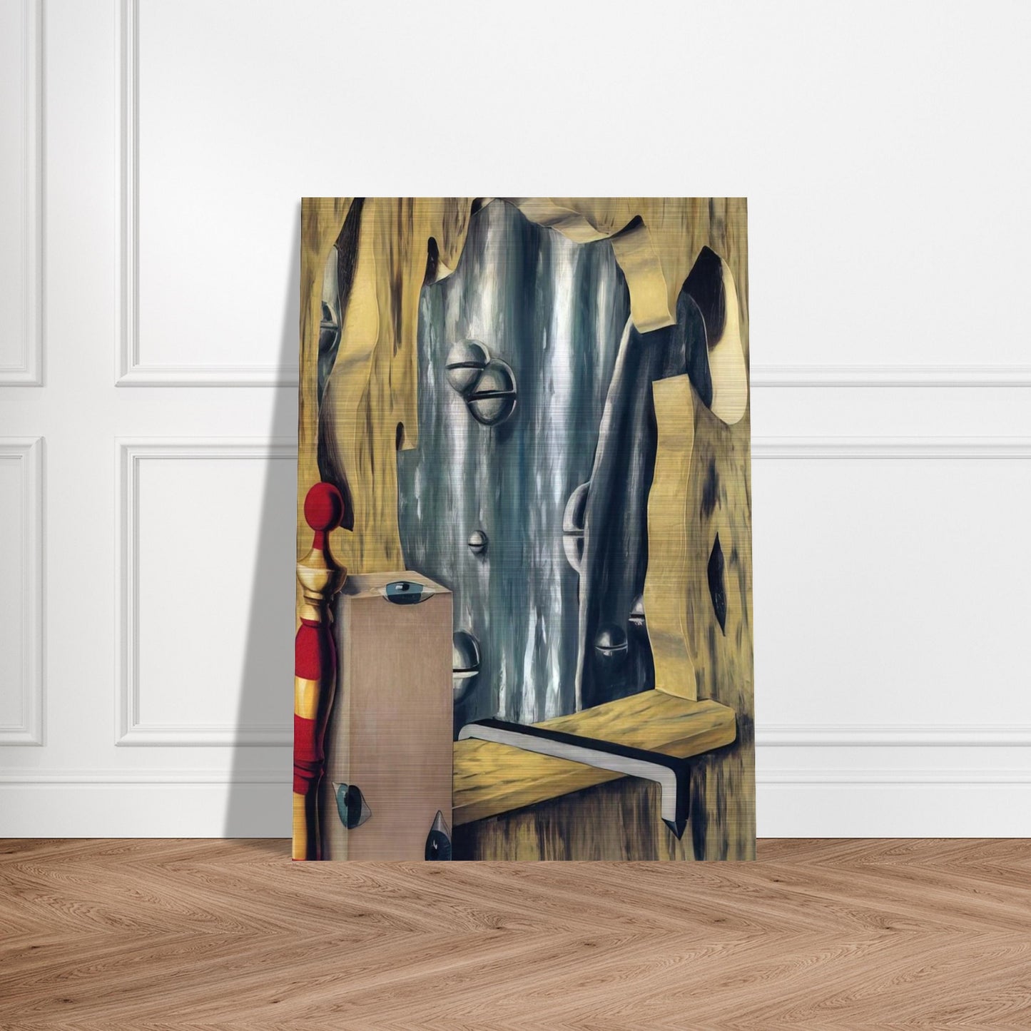 THE SILVER GAP 1926 - Rene Magritte Brushed Aluminum Print - 70x100 cm / 28x40 inches | Rene Magritte Aluminum Print | Rene Magritte Prints