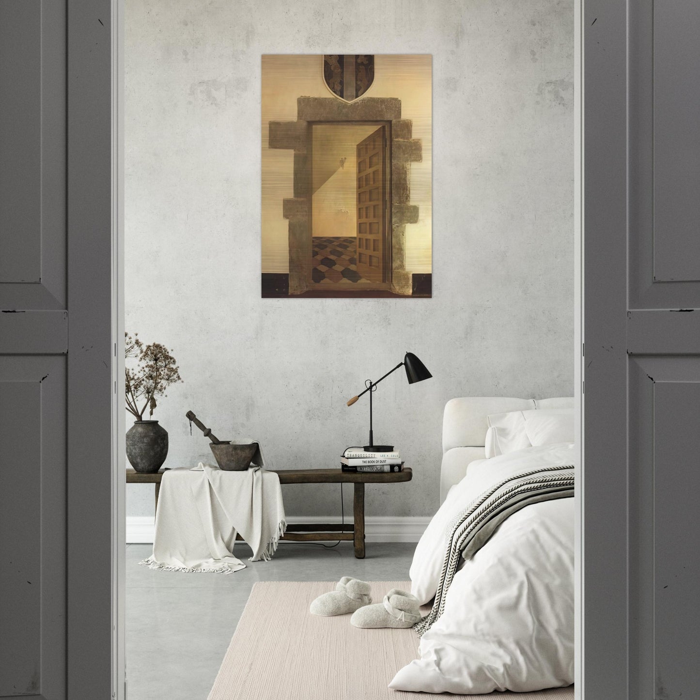 OVERTURE IN TROMPE L OEIL - Salvador Dali Brushed Aluminum Print - 70x100 cm / 28x40 inches | Salvador Dali Aluminum Print | Salvador Dali Prints